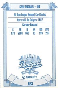 1990 Target Dodgers #523 Gene Michael Back