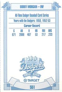 1990 Target Dodgers #551 Bobby Morgan Back