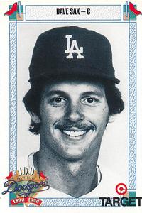 1990 Target Dodgers #705 Dave Sax Front