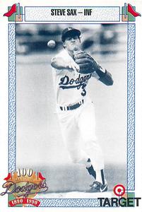 1990 Target Dodgers #706 Steve Sax Front