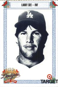 1990 Target Dodgers #717 Larry See Front