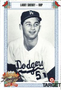1990 Target Dodgers #727 Larry Sherry Front