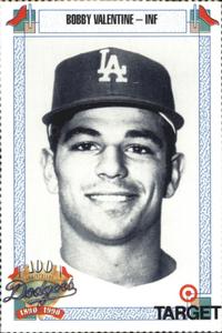 1990 Target Dodgers #814 Bobby Valentine Front