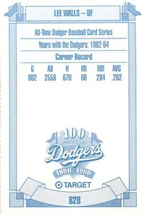 1990 Target Dodgers #828 Lee Walls Back