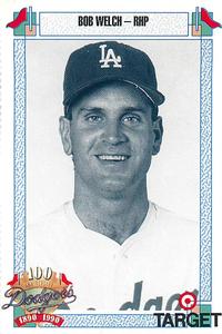 1990 Target Dodgers #844 Bob Welch Front