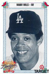 1990 Target Dodgers #865 Maury Wills Front