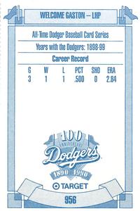 1990 Target Dodgers #956 Welcome Gaston Back