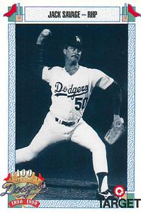 1990 Target Dodgers #1060 Jack Savage Front