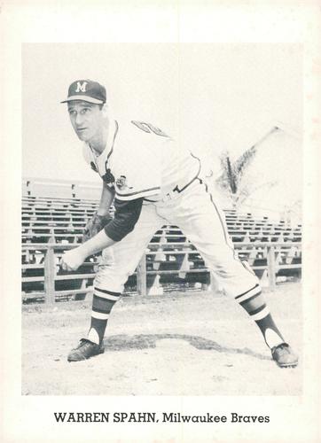 1964 Jay Publishing Milwaukee Braves #NNO Warren Spahn Front