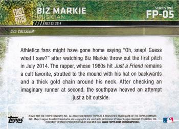 2015 Topps - First Pitch #FP-05 Biz Markie Back