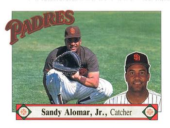 1989 San Diego Padres #2 Sandy Alomar, Jr. Front