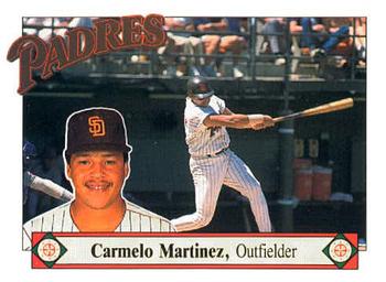 1989 San Diego Padres #10 Carmelo Martinez Front