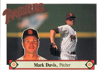 1989 San Diego Padres #13 Mark Davis Front