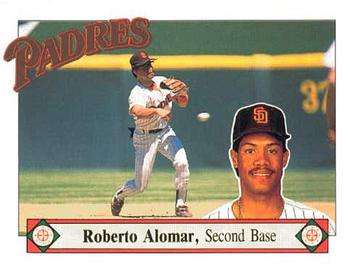 1989 San Diego Padres #14 Roberto Alomar Front