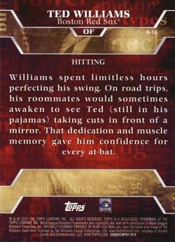 2015 Topps - Archetypes #A-18 Ted Williams Back