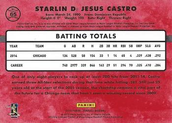 2015 Donruss #65 Starlin Castro Back