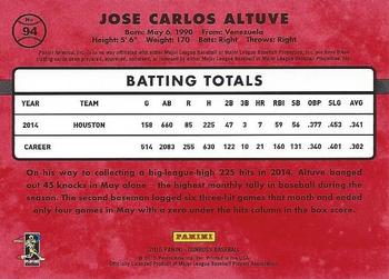 2015 Donruss #94 Jose Altuve Back