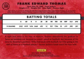 2015 Donruss #185 Frank Thomas Back