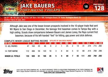 2015 Topps Pro Debut #128 Jake Bauers Back