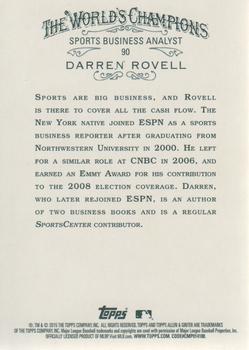 2015 Topps Allen & Ginter #90 Darren Rovell Back