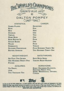 2015 Topps Allen & Ginter #82 Dalton Pompey Back