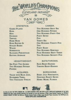2015 Topps Allen & Ginter #99 Yan Gomes Back