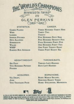 2015 Topps Allen & Ginter #272 Glen Perkins Back