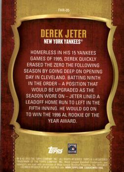 2015 Topps - First Home Run (Series One) #FHR-05 Derek Jeter Back