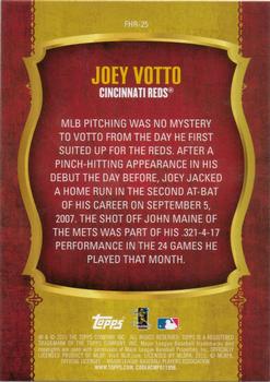 2015 Topps - First Home Run (Series One) #FHR-25 Joey Votto Back