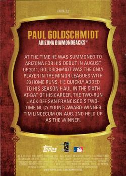 2015 Topps - First Home Run (Series One) #FHR-32 Paul Goldschmidt Back