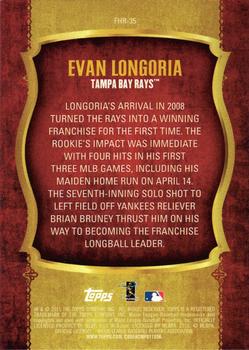 2015 Topps - First Home Run (Series One) #FHR-35 Evan Longoria Back