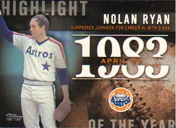 2015 Topps - Highlight of the Year #H-22 Nolan Ryan Front