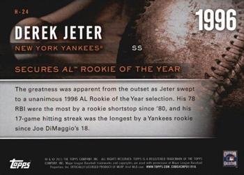2015 Topps - Highlight of the Year #H-24 Derek Jeter Back
