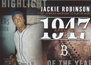 2015 Topps - Highlight of the Year #H-40 Jackie Robinson Front