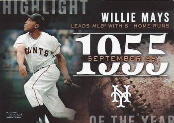 2015 Topps - Highlight of the Year #H-43 Willie Mays Front