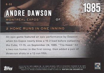 2015 Topps - Highlight of the Year #H-50 Andre Dawson Back