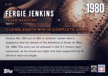 2015 Topps - Highlight of the Year #H-20 Fergie Jenkins Back