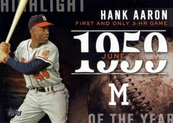 2015 Topps - Highlight of the Year #H-45 Hank Aaron Front