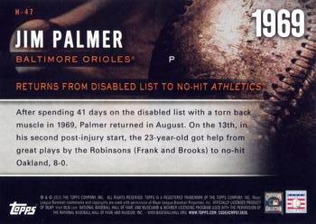 2015 Topps - Highlight of the Year #H-47 Jim Palmer Back