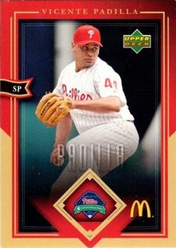2004 Upper Deck McDonald's Philadelphia Phillies #11 Vicente Padilla Front