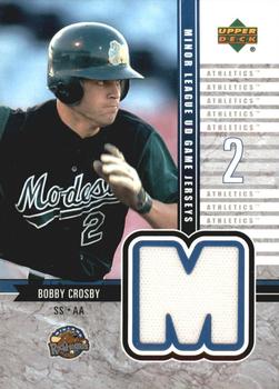2002 Upper Deck Minor League - Game Jerseys #J-CR Bobby Crosby Front
