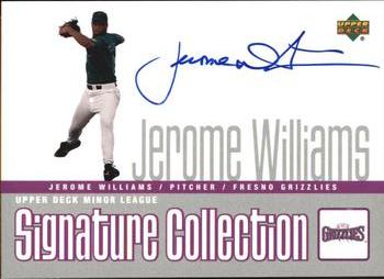 2002 Upper Deck Minor League - Signature Collection #JE Jerome Williams Front