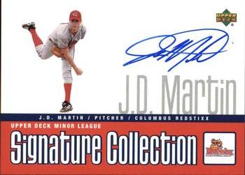 2002 Upper Deck Minor League - Signature Collection #JM J.D. Martin Front