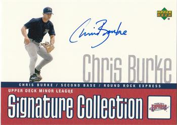 2002 Upper Deck Minor League - Signature Collection #CB Chris Burke Front