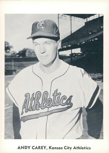1960 Jay Publishing Kansas City Athletics Set B #NNO Andy Carey Front