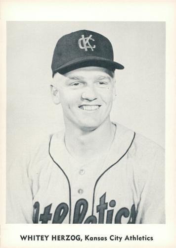 1960 Jay Publishing Kansas City Athletics Set B #NNO Whitey Herzog Front