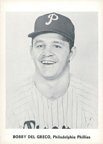 1960 Jay Publishing Philadelphia Phillies Set B #NNO Bobby Del Greco Front
