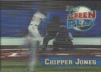 1997 Topps Screenplays #NNO Chipper Jones Front