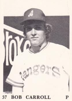1975 TCMA Anderson Rangers #NNO Bob Carroll Front