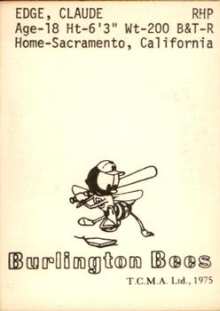 1975 TCMA Burlington Bees #NNO 